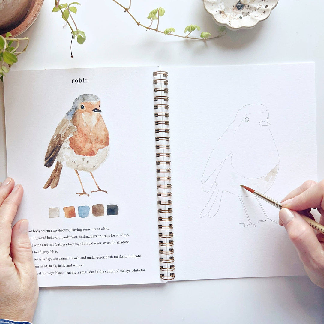 WORKBOOK WATERCOLOR BIRDS
