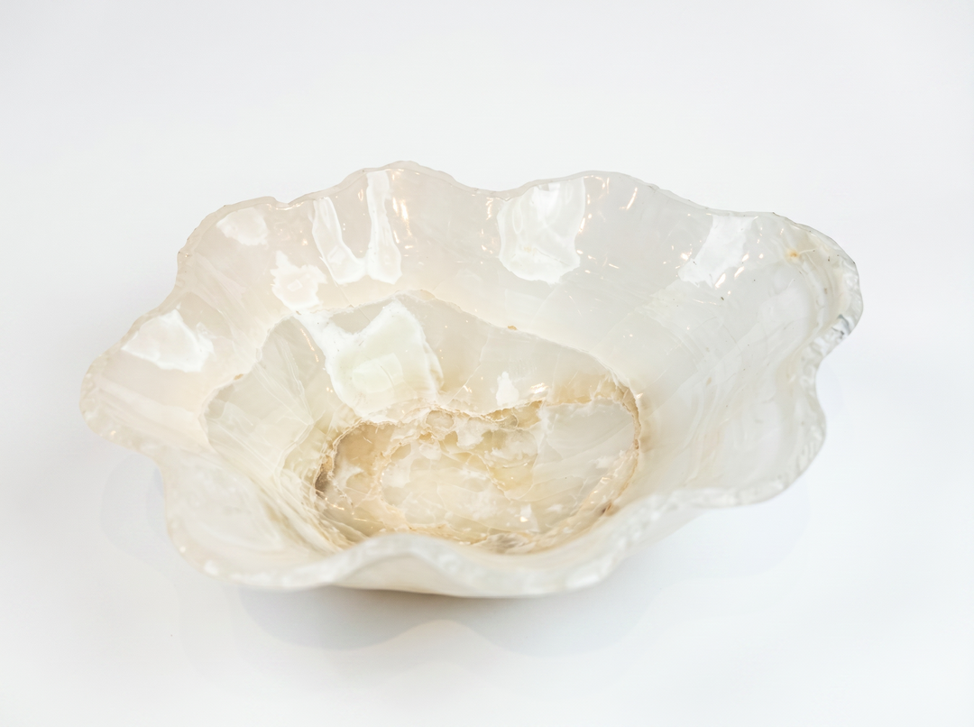 BOWL ONYX WHITE 18L 14.4W 5.5H