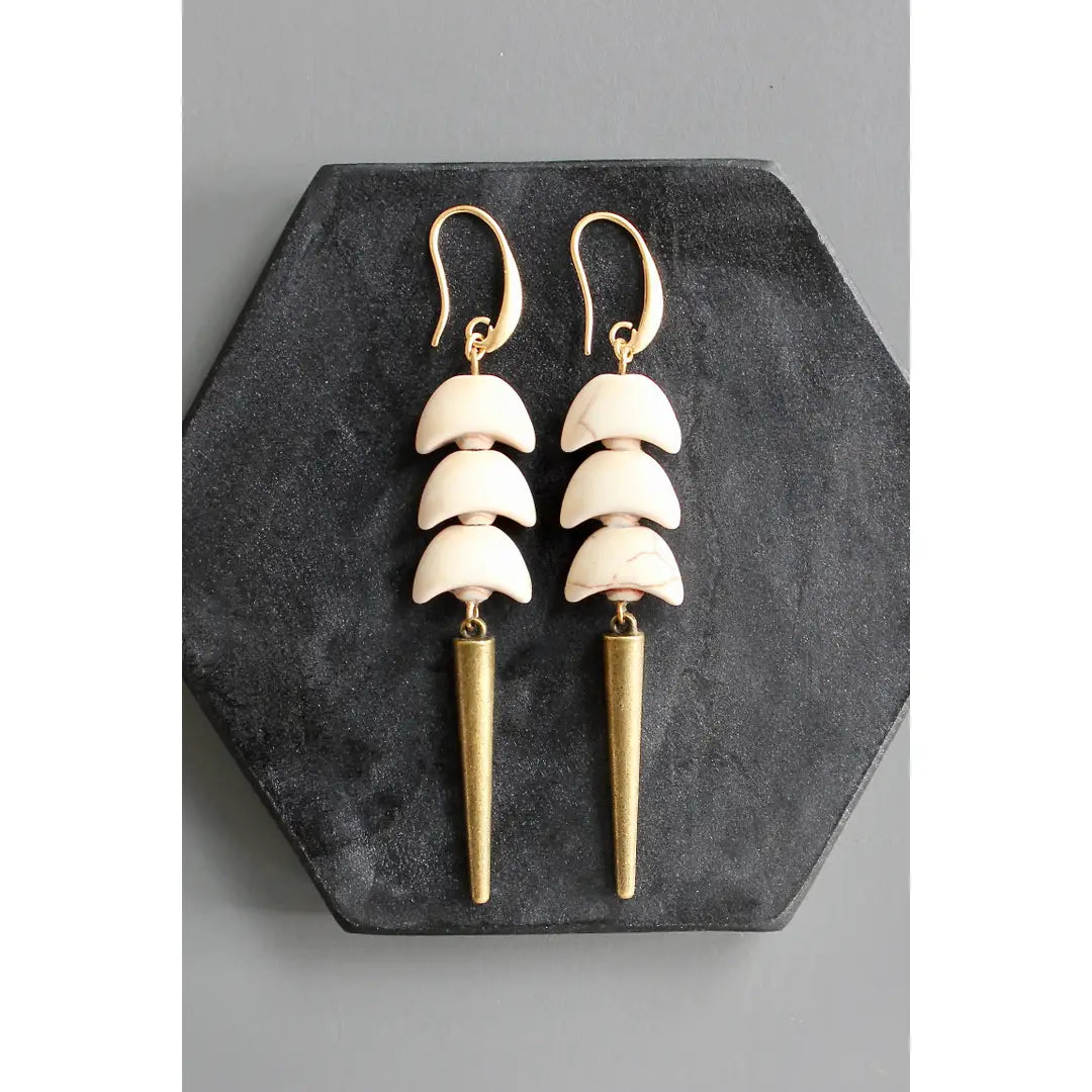 EARRINGS STACKED CRESCENTS