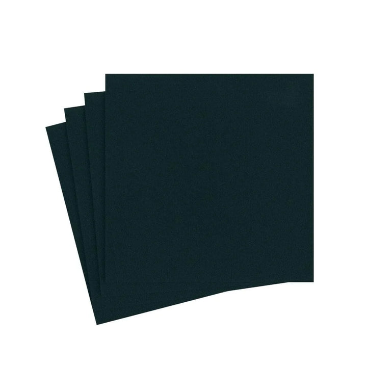 NAPKIN COCKTAIL PAPER LINEN BLACK #35841