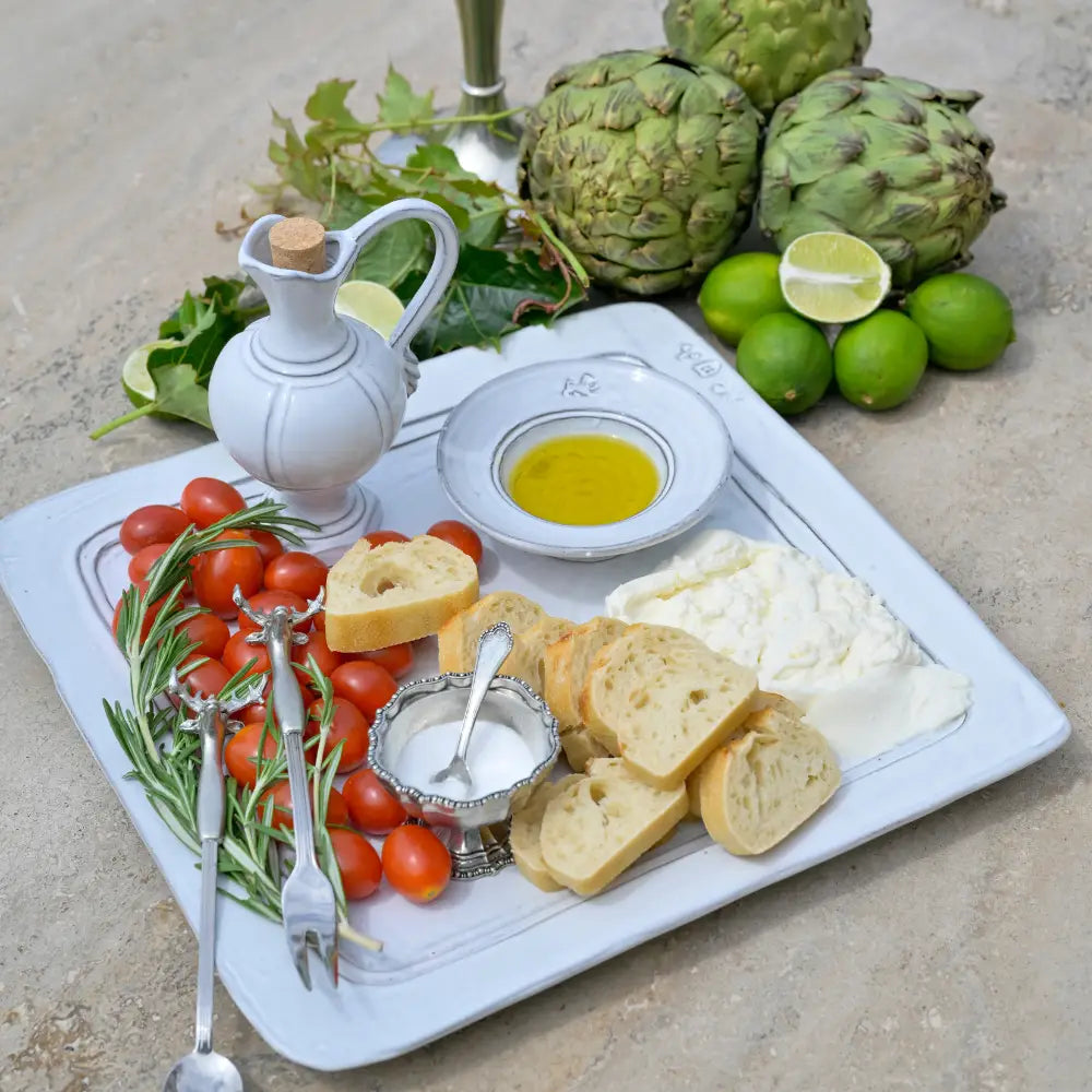 PLATTER SQUARE WHITE