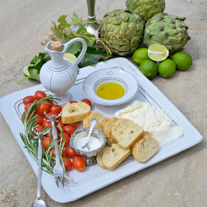 PLATTER SQUARE WHITE