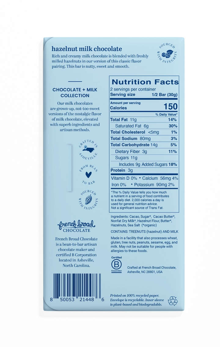 MALTED MILK CHOCOLATE BAR 45%
