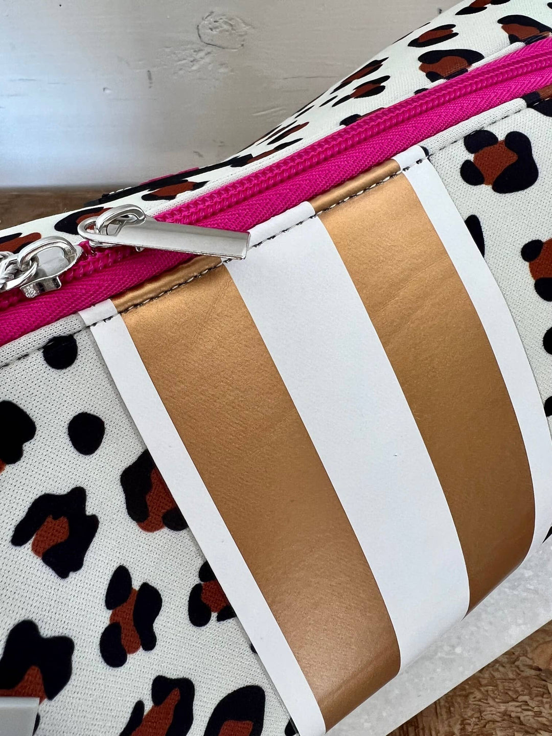 TOTE BAG LEOPARD/PINK #78704