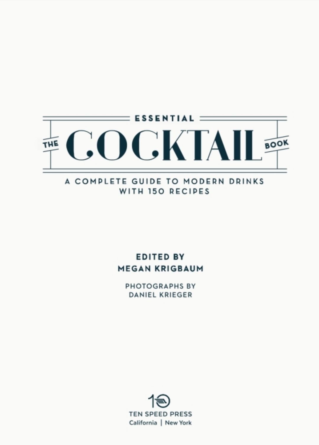 BOOK "THE ESSENTIAL COCKTAIL BOOK" #36386