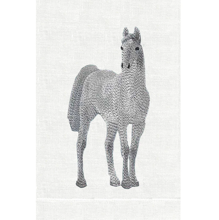 GUEST TOWEL GRAY HORSE #24566