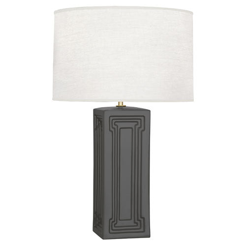 TABLE LAMP DARK GRAY CERAMIC #37178