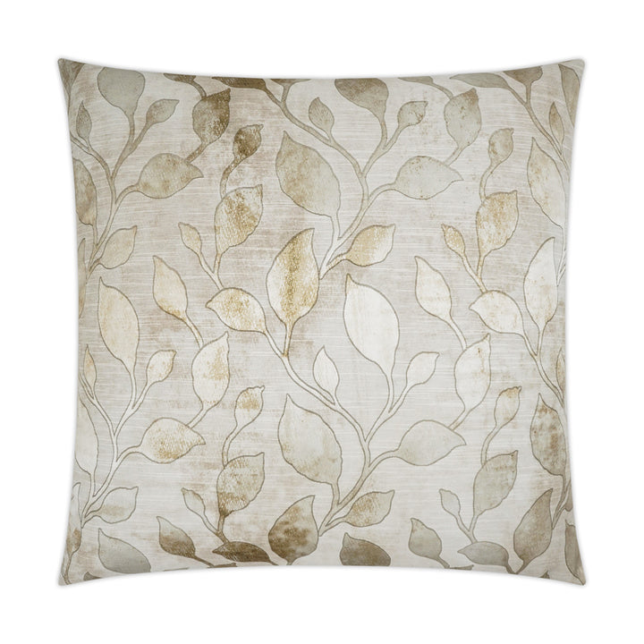 PILLOW FEATHER DOWN GOLD LEAVES 24X24