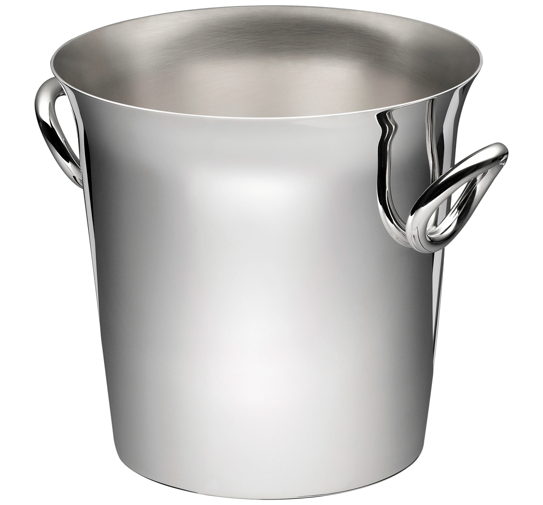 CHAMPAGNE COOLER SILVER-PLATED FOR 2 BOTTLES VERTIGO