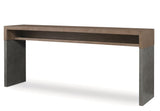 CASA BELLA CURVED FRONT CONSOLE - TIMBER GREY