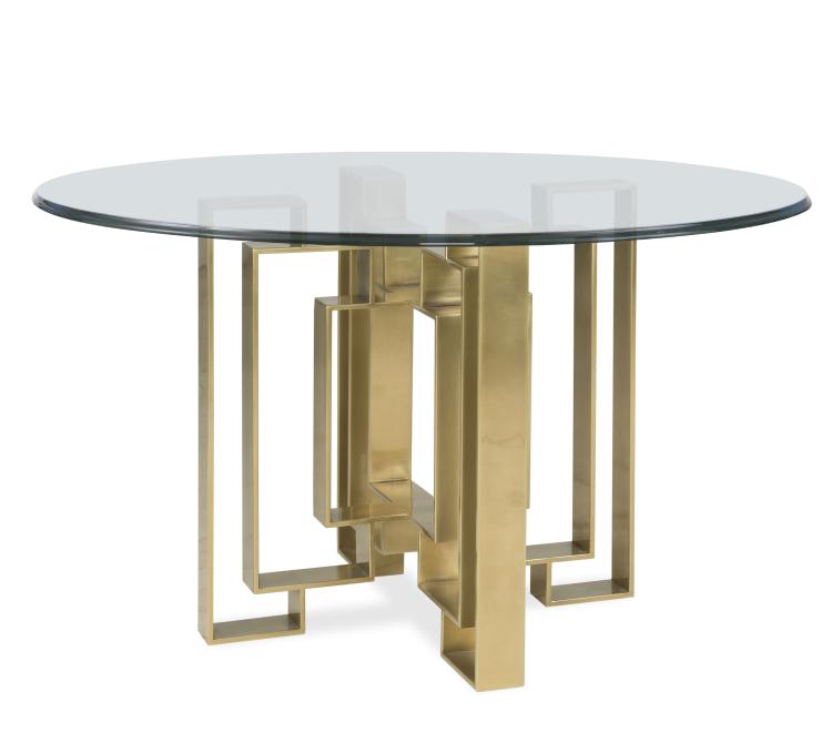 DINING TABLE METAL BASE ROUND