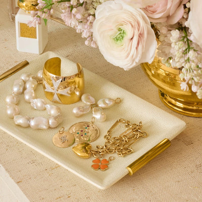 VANITY TRAY SHAGREEN SMALL