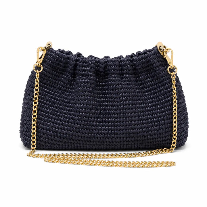 HANDBAG RAFFIA CHAIN-HANDLE
