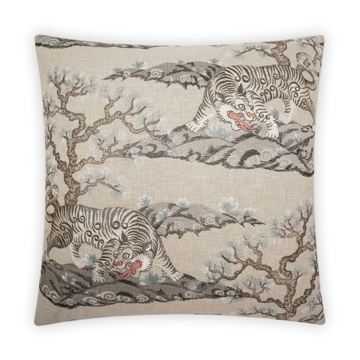 PILLOW FEATHER DOWN ZEN TIGERS 24"X24"