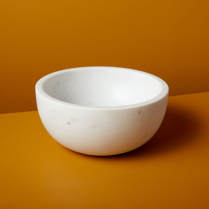 BOWL WHITE MARBLE X-LARGE #39150