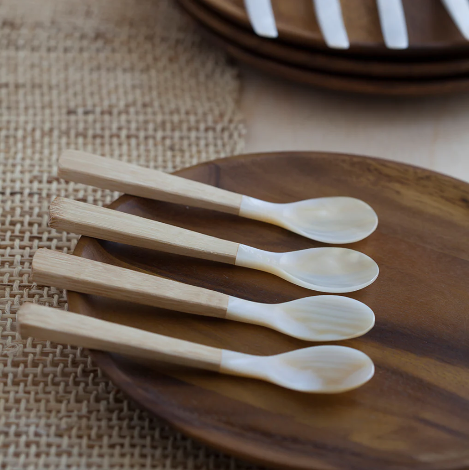 SPOON SEASHELL & BAMBOO MEDIUM #39191
