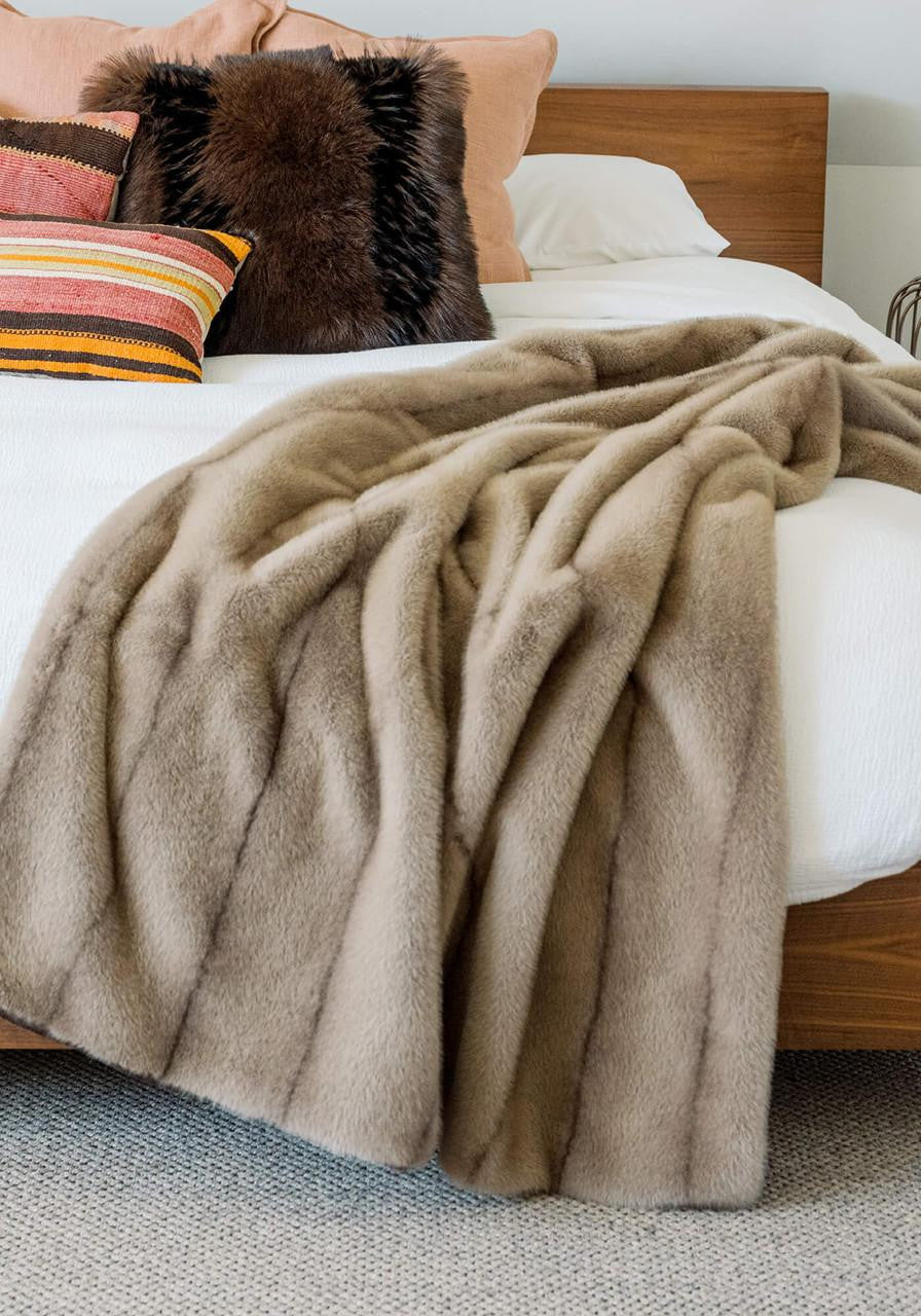 THROW VINTAGE MINK FF 60x72"
