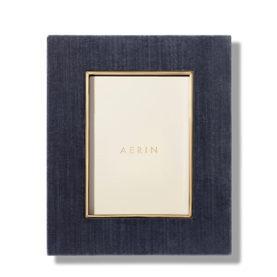 AERIN FRAME DUSK BLUE VELVET