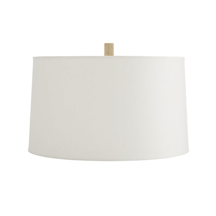 TABLE LAMP CERUSED OAK DISCS WITH IRON SPINE (NRD) #57366