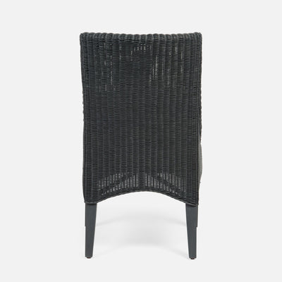 CHAIR DINING GRAY WICKER