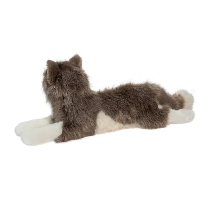 TOY CAT LYING GREY