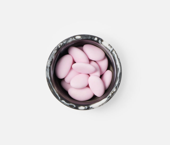 BOWL BLACK SWIRL RESIN