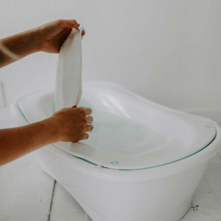 WASHCLOTHS BABY MUSLIN WHITE S/6 #72497