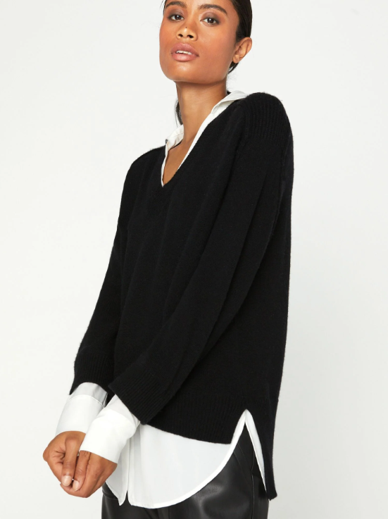 PULLOVER V-NECK LAYERED