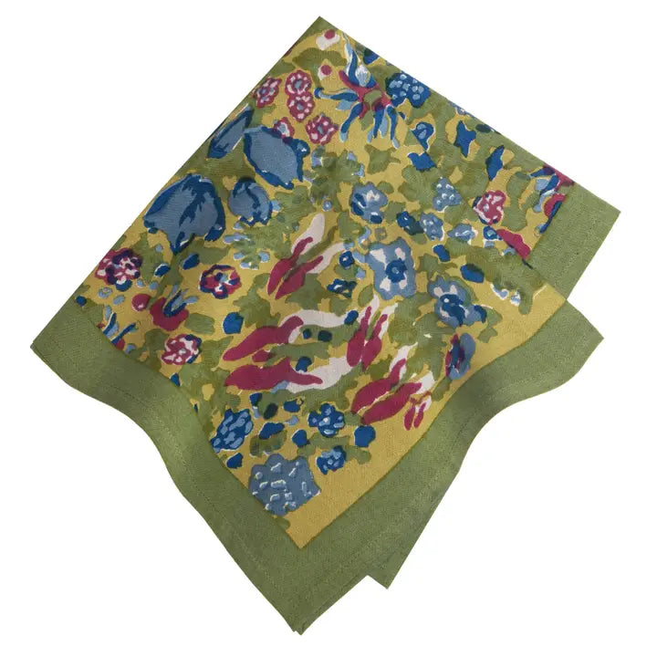 NAPKIN JARDIN BLUE & VERT