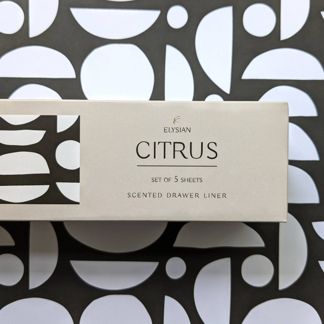 DRAWER LINERS GEO CITRUS