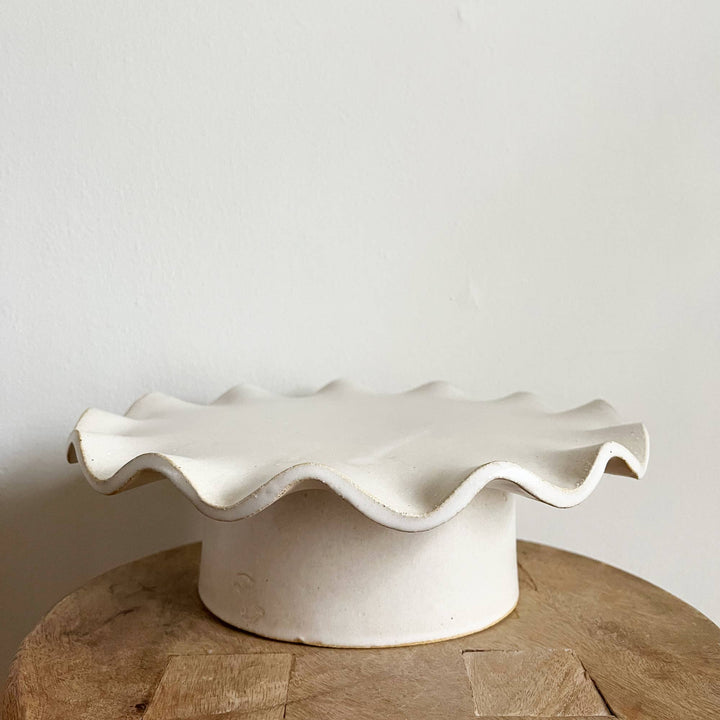 CAKE PLATE RUFFLE EDGE