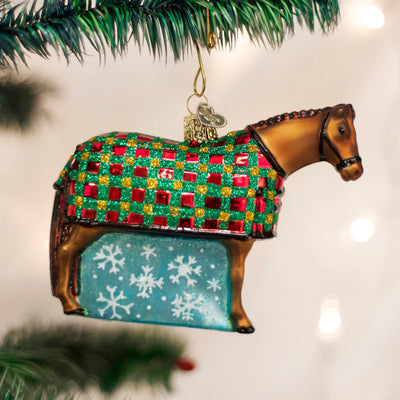 ORNAMENT SNOWFLAKE HORSE