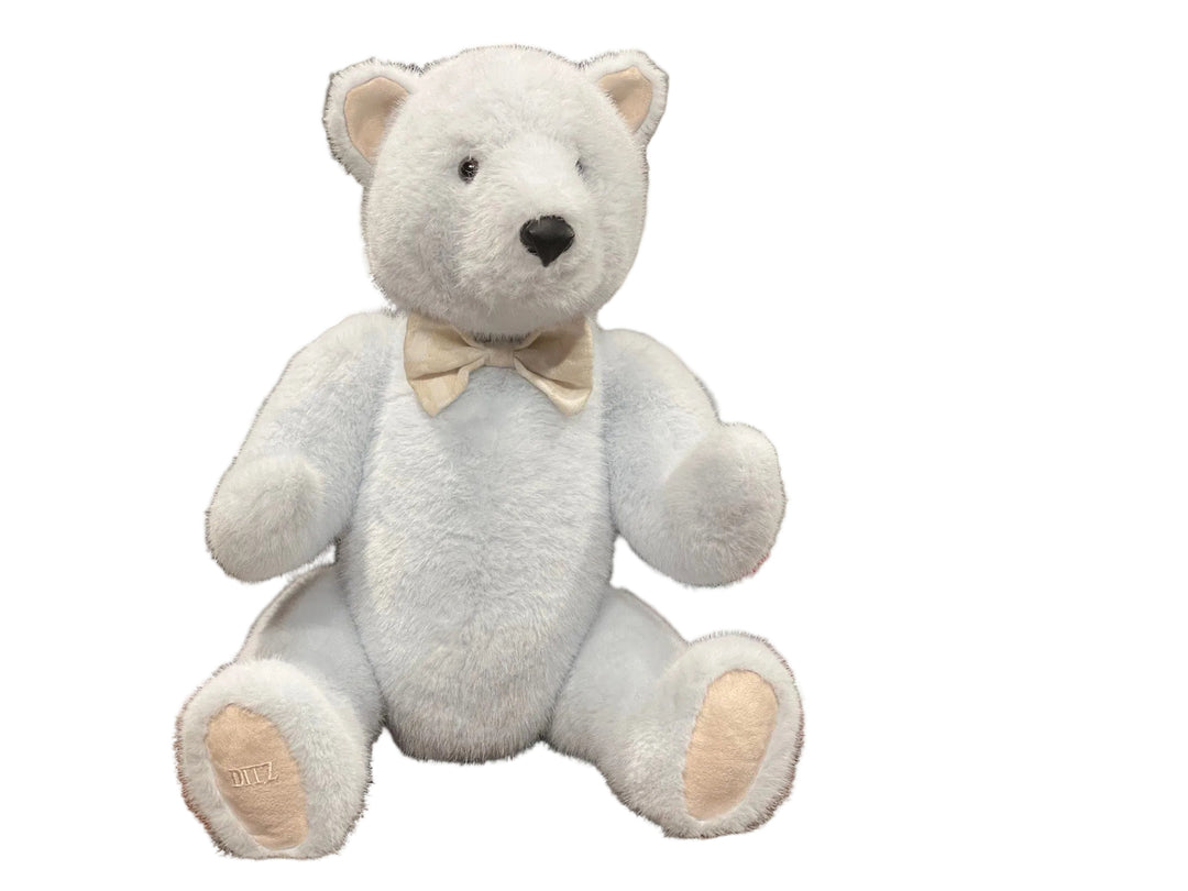 BEAR JOINTED SOFT BLUE 16''