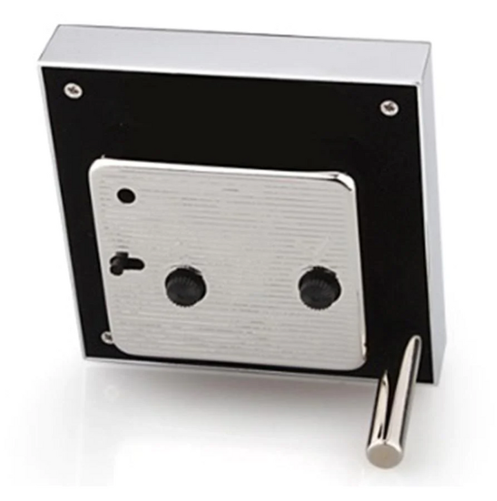 ALARM CLOCK CHIFFON ENAMEL & SILVER SQUARE #40773