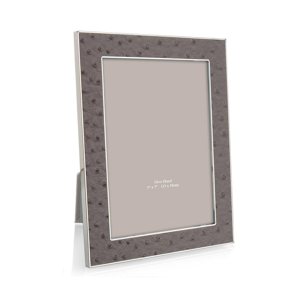 FRAME URBAN FAUX OSTRICH & SILVER (Available in 2 Sizes)