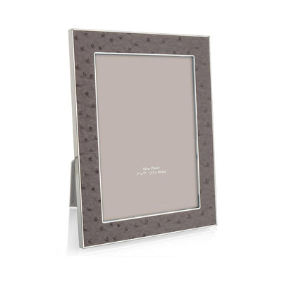 FRAME URBAN FAUX OSTRICH & SILVER (Available in 2 Sizes)