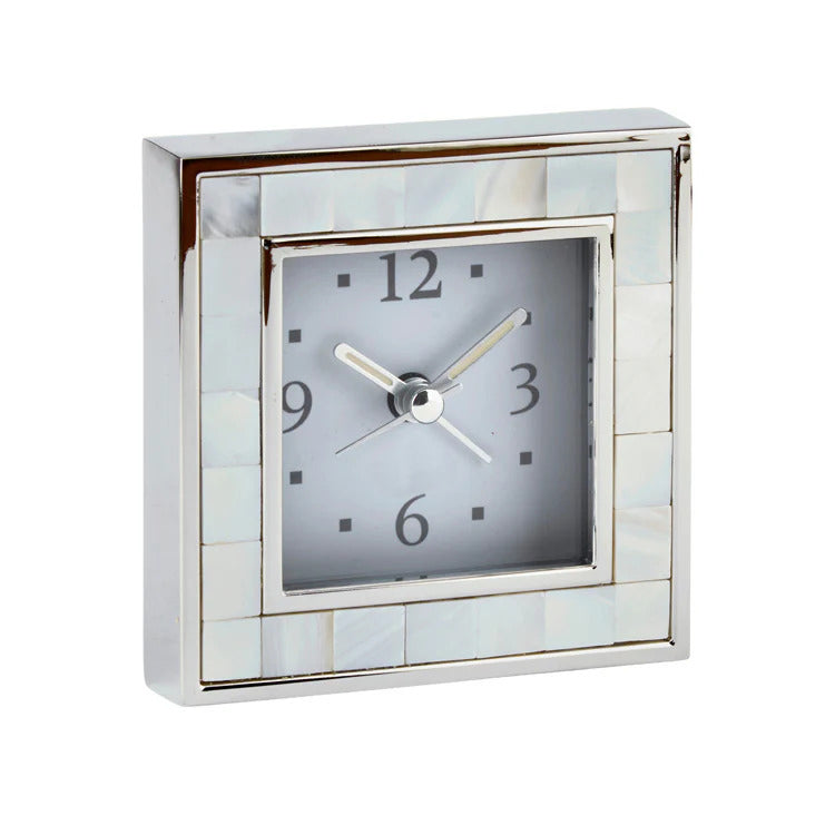 ALARM CLOCK MOP & SILVER SQUARE