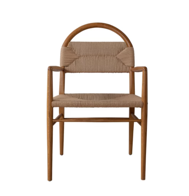CHAIR NATURAL BLONDE & JUTE #62515