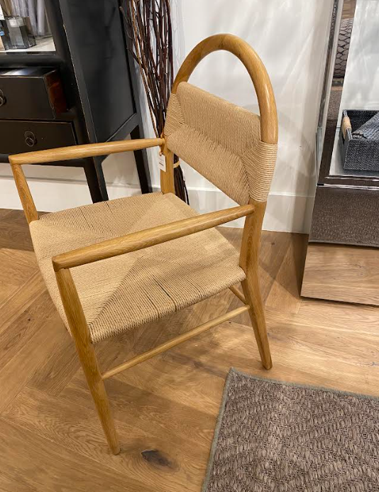 CHAIR NATURAL BLONDE & JUTE #62515