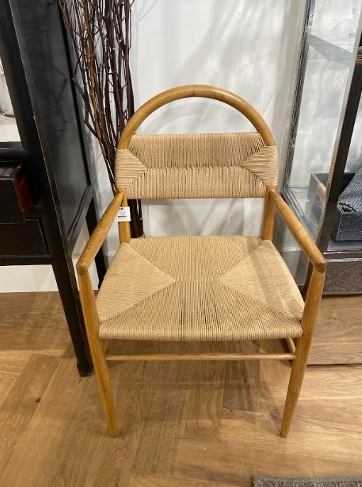 CHAIR NATURAL BLONDE & JUTE #62515