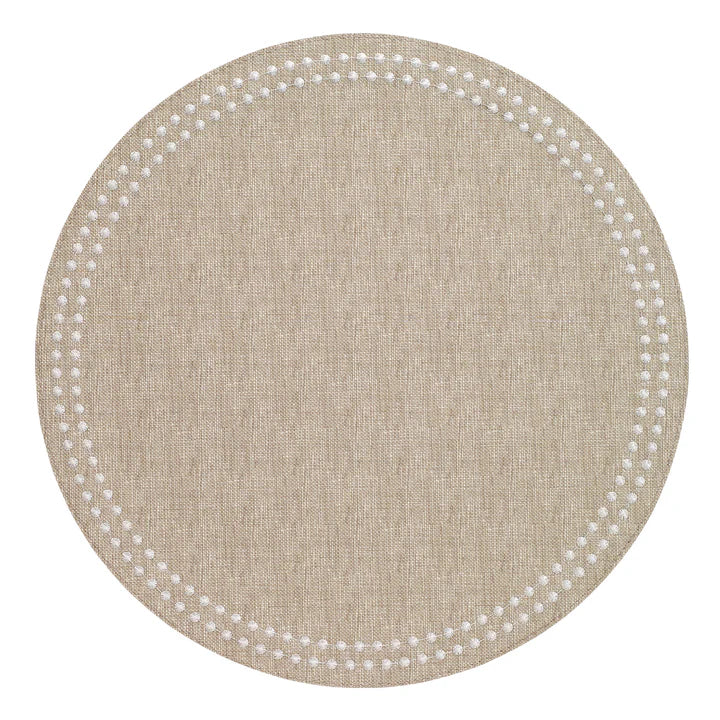 PLACEMAT PEARLS ROUND (Available in 2 Colors)