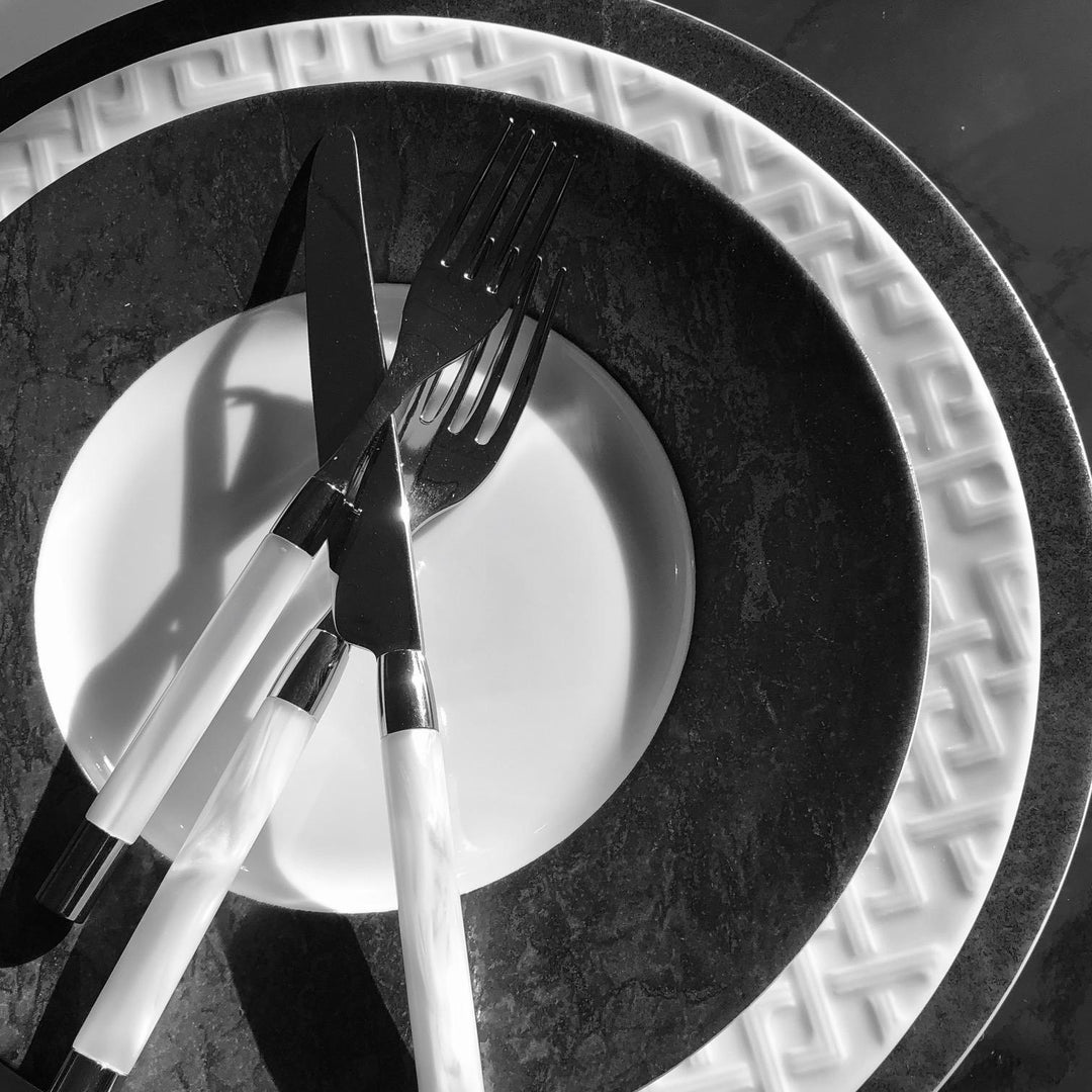 FLATWARE 5-PIECE SET CONTY WHITE (NRD)