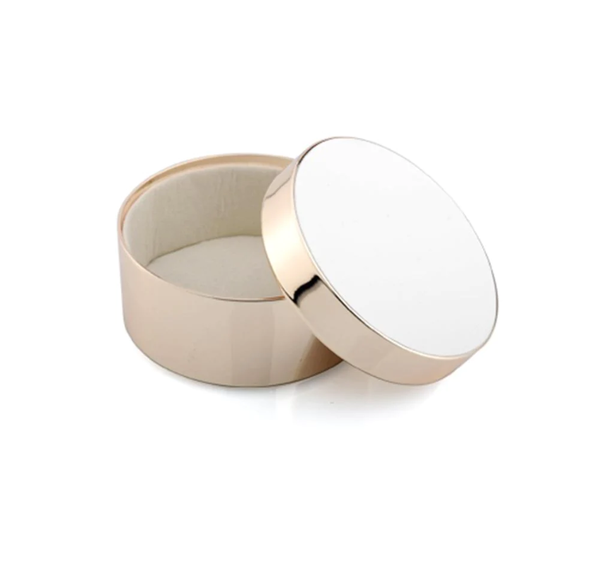 BOX RD WHITE & GOLD TRINKET