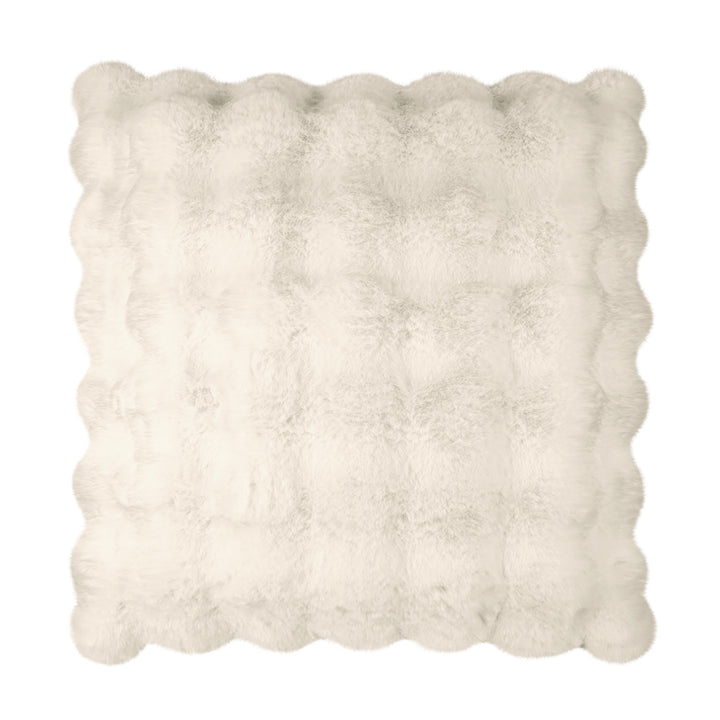 PILLOW PLUSH IVORY SQUARE