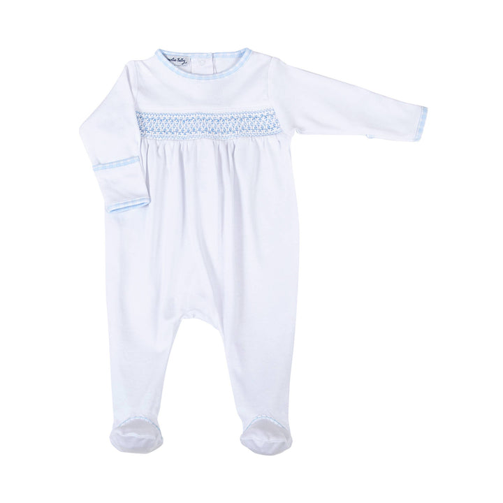 FOOTIE SMOCKED BLUE