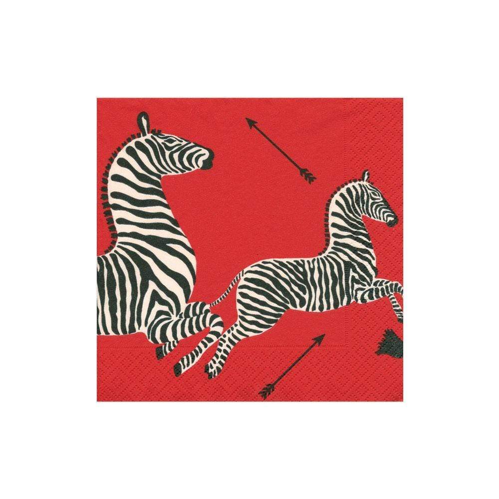 NAPKIN COCKTAIL PAPER ZEBRAS