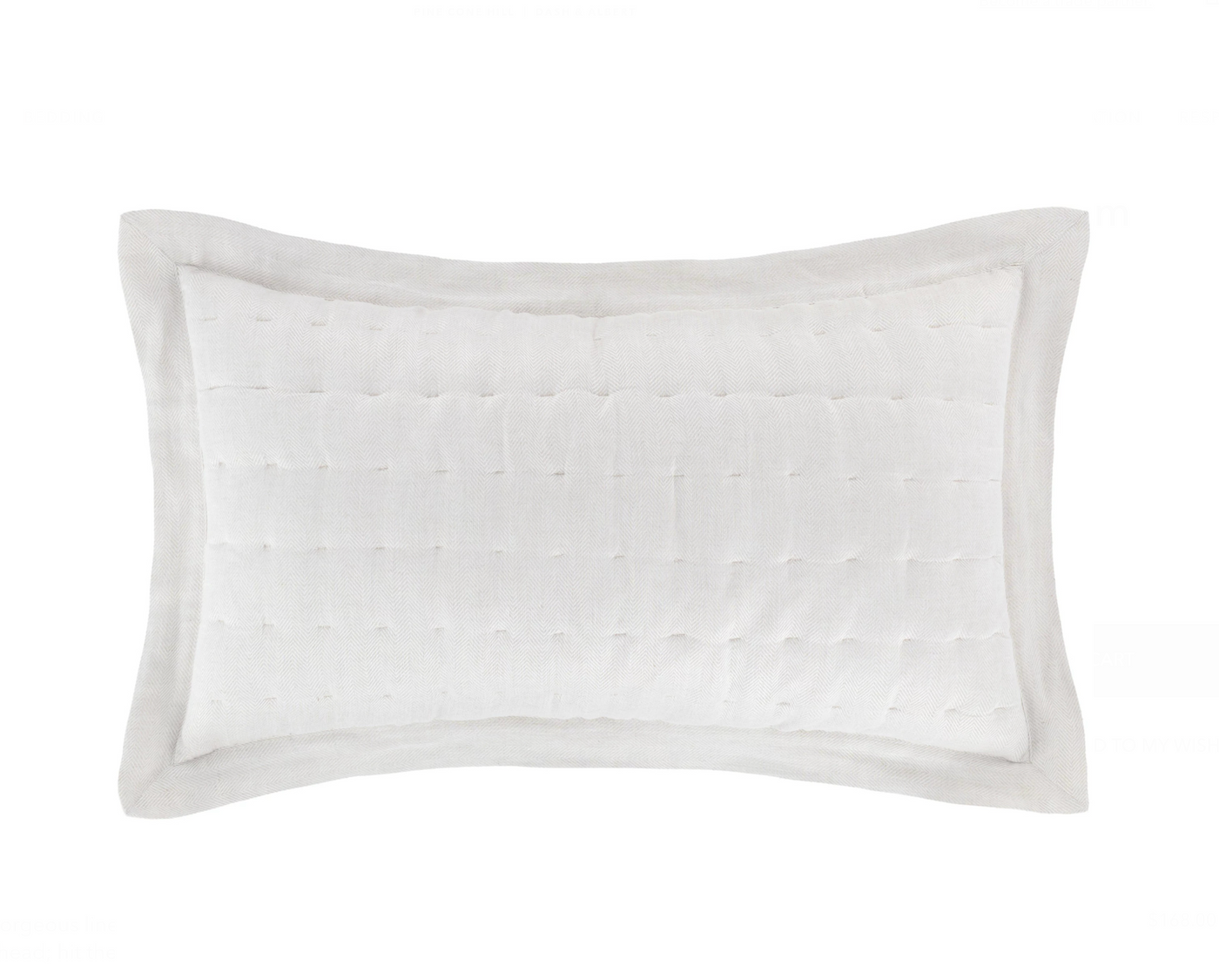 SHAM BRUSSELS QUILTED (Available in 3 Sizes and 2 Colors)