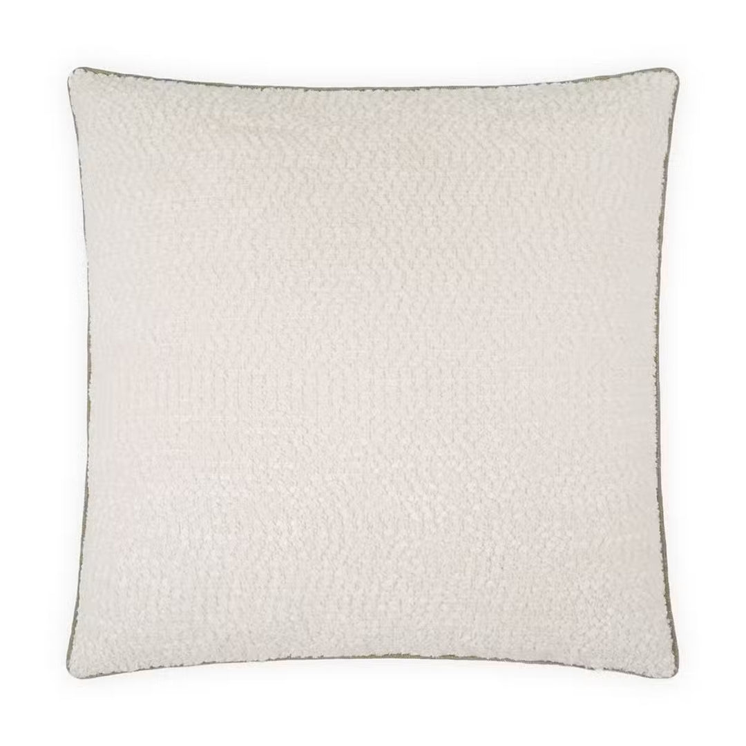 PILLOW KNUBBY IVORY FEATHER DOWN 24X24