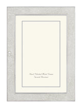FRAME SHAGREEN WHITE WITH SILVER