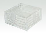COASTERS LUCITE CLEAR S/4